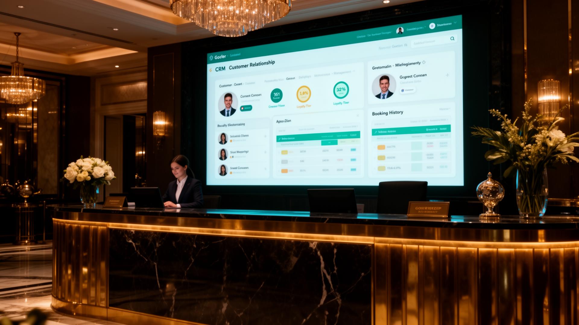 CRM per hotel: dashboard di gestione clienti con profili ospiti, storico soggiorni e automazioni email pre e post-stay
